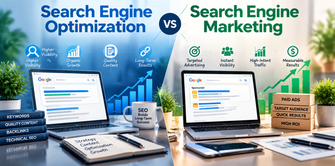 Search Engine Optimization vs Search Engine Marketing: What’s the Difference?
