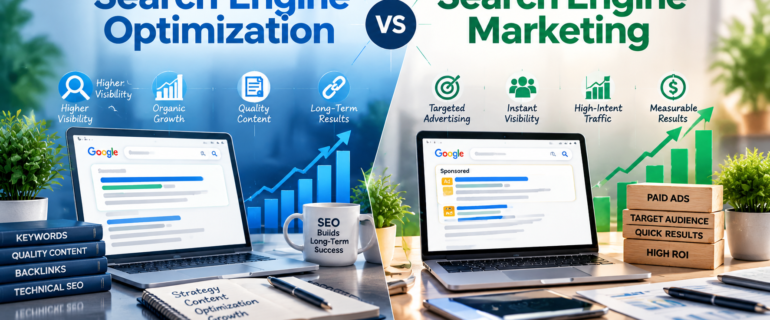 Search Engine Optimization vs Search Engine Marketing Search Engine Optimization vs Search Engine Marketing: What’s the Difference?